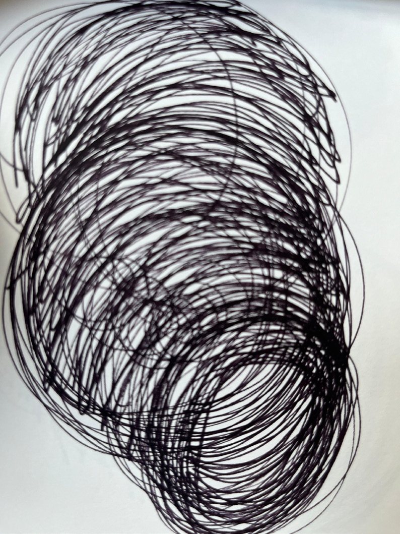 Dense ink scribble