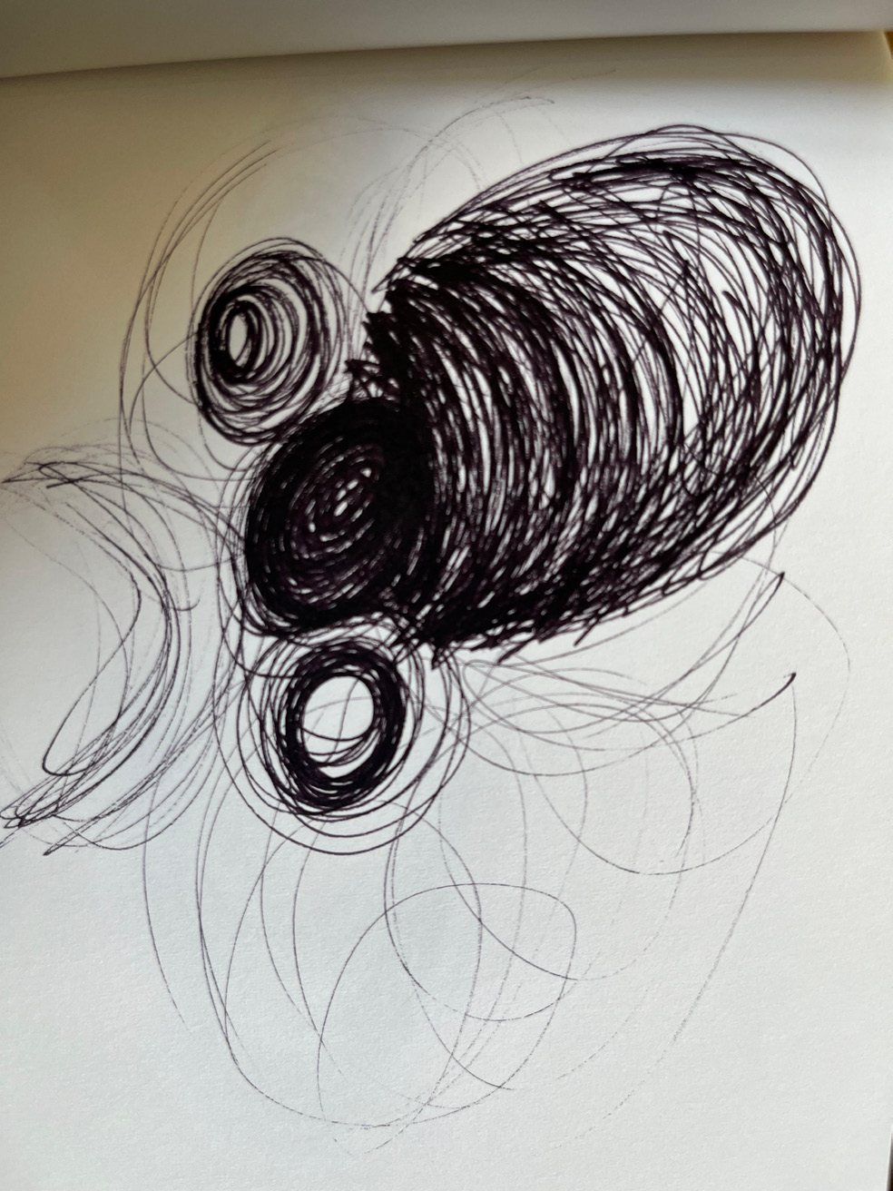 Ink scribble study