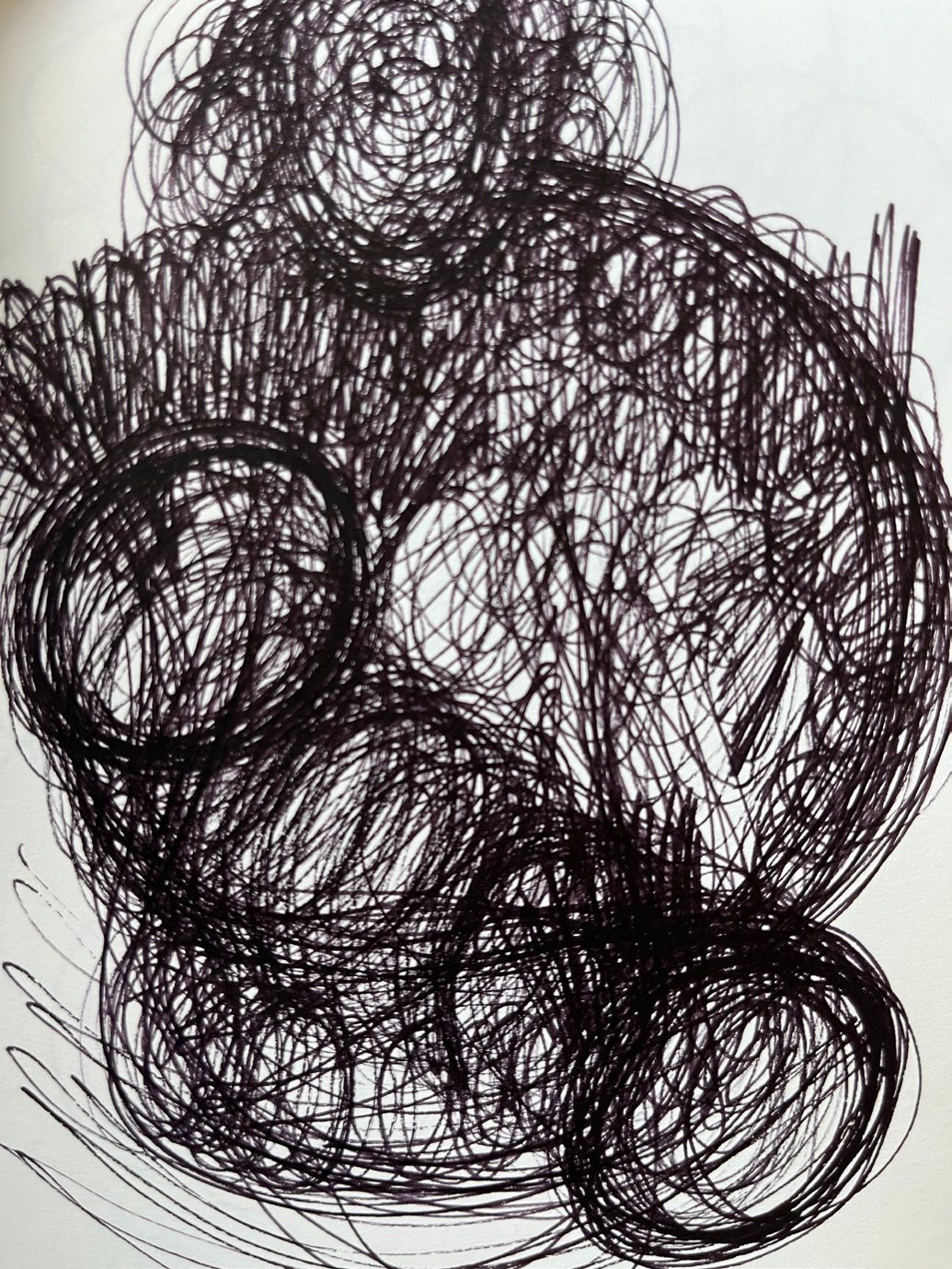 Ink scribble study