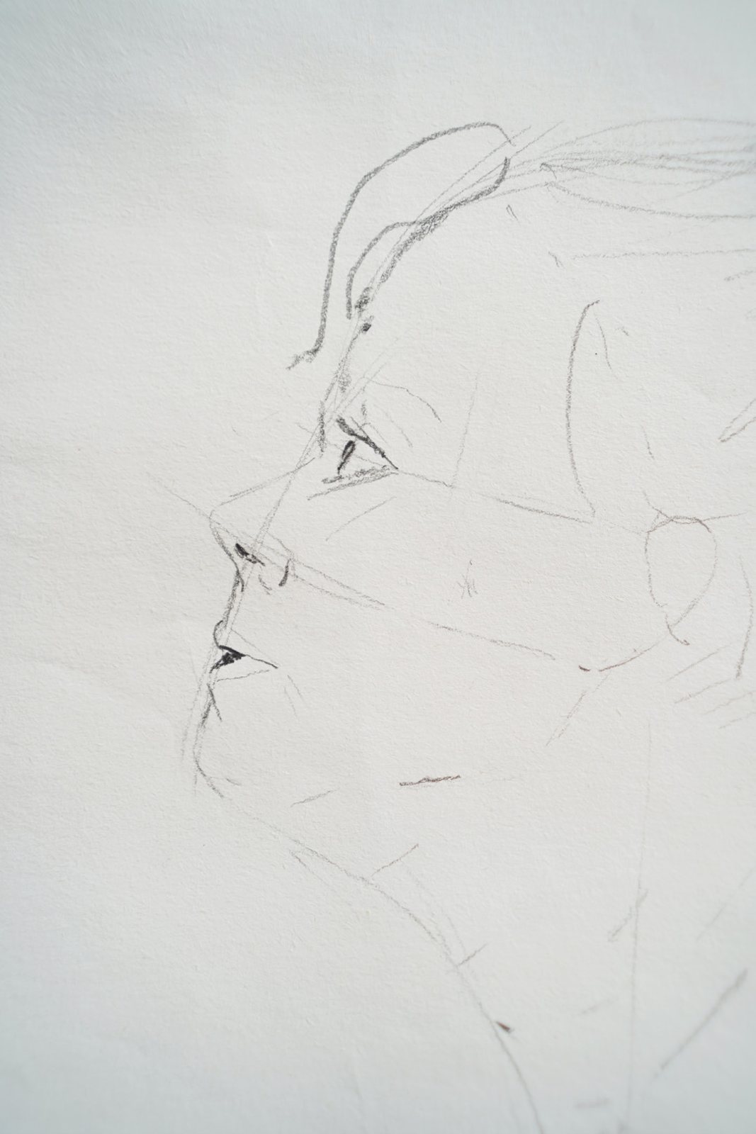 Face drawn in a single line