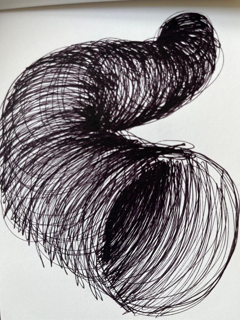 Dense ink scribble