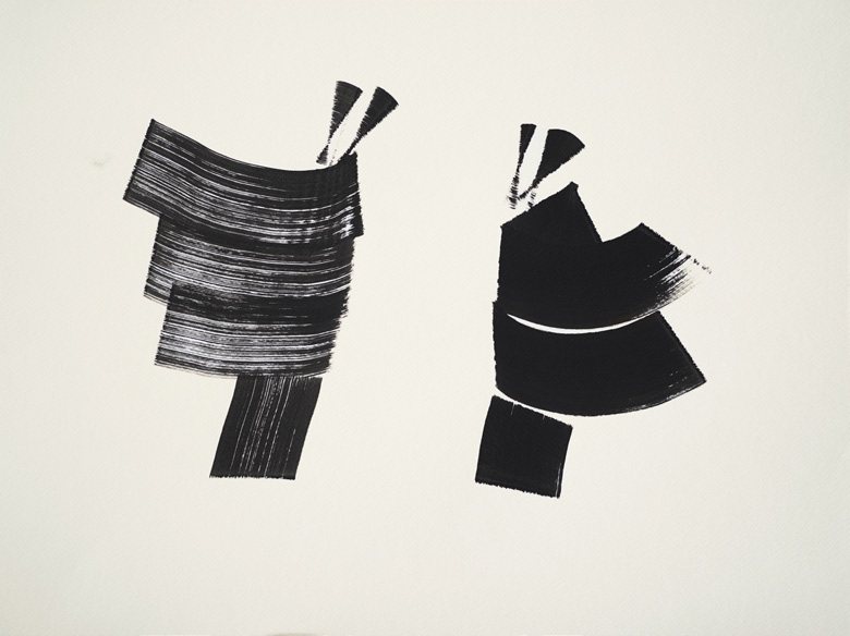 Black brush forms